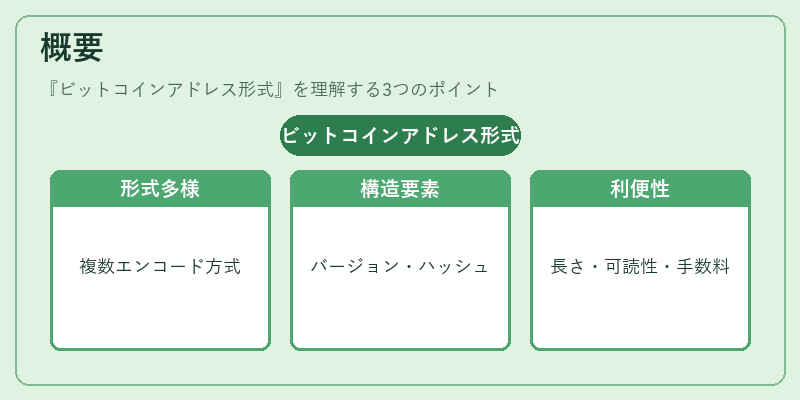 概要（ビットコインアドレス形式）の図解