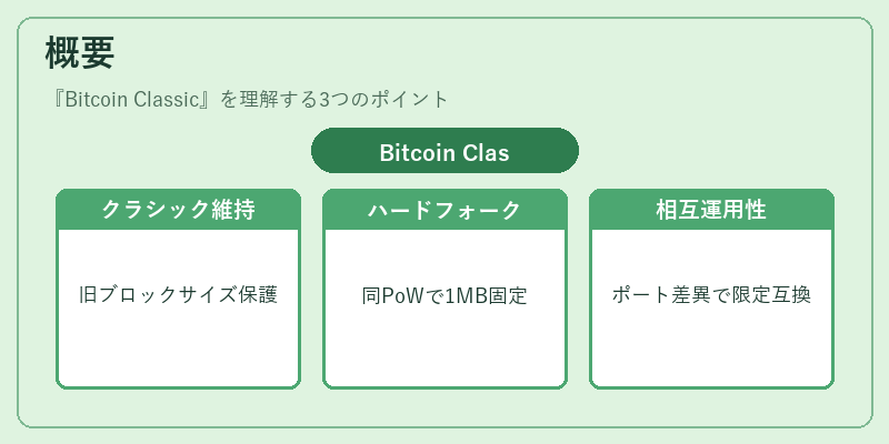 概要（Bitcoin Classic）の図解