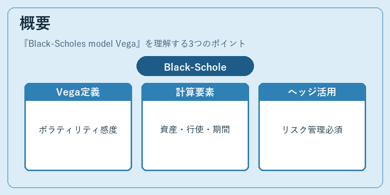 概要（Black-Scholes model Vega）の図解