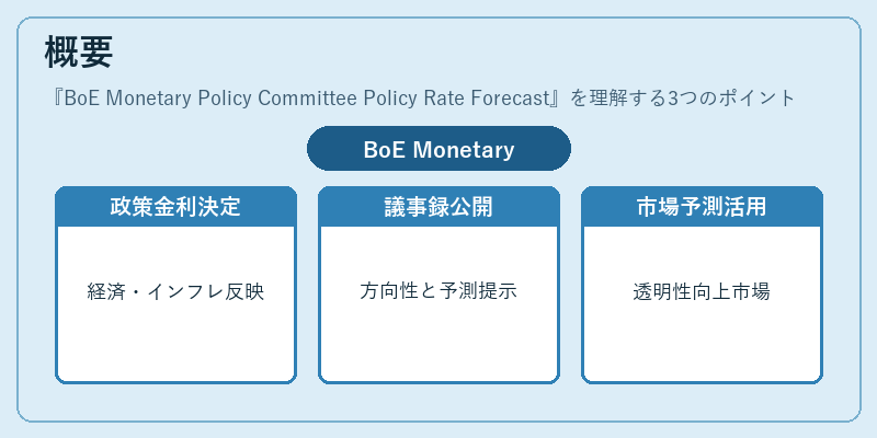 概要（BoE Monetary Policy Committee Policy Rate Forecast）の図解