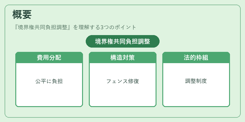 概要（境界権共同負担調整）の図解