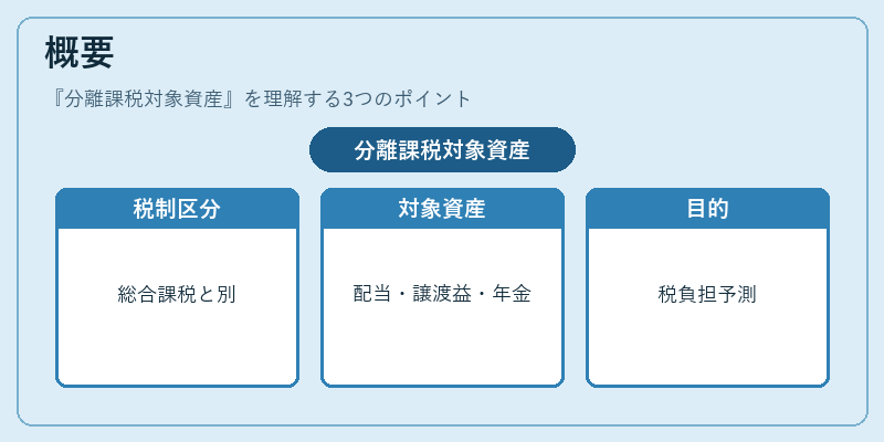 概要(分離課税対象資産)の図解