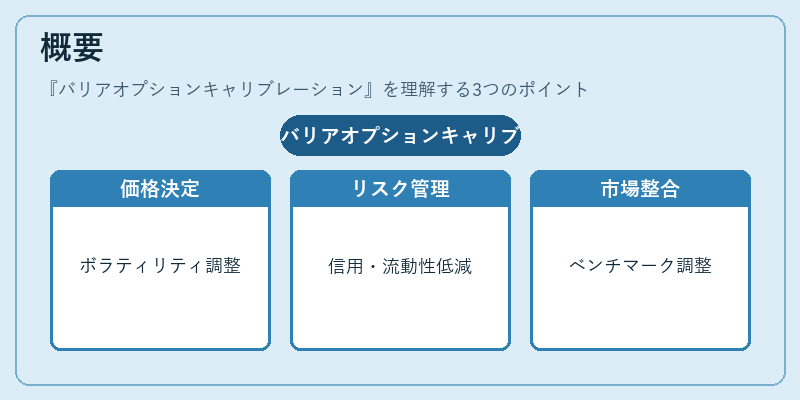 概要（バリアオプションキャリブレーション）の図解