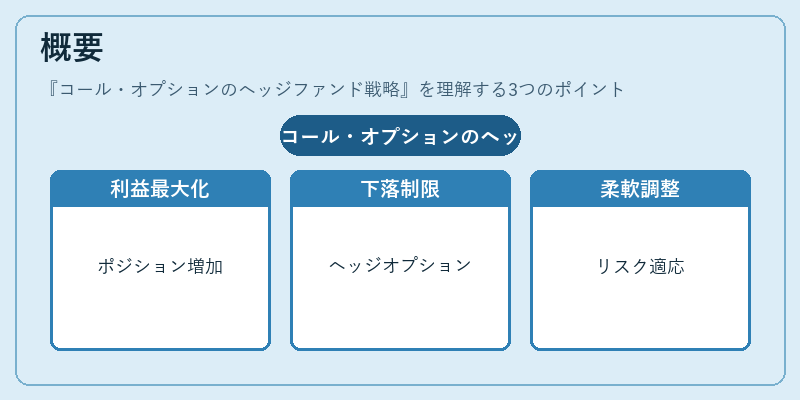 概要（コール・オプションのヘッジファンド戦略）の図解