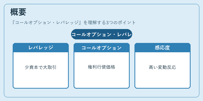 概要（コールオプション・レバレッジ）の図解