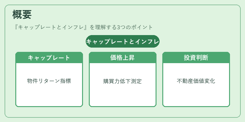 概要（キャップレートとインフレ）の図解