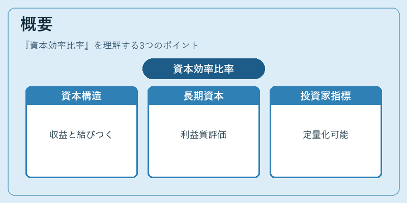 概要（資本効率比率）の図解