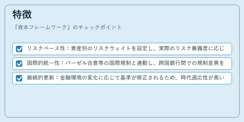 特徴(資本フレームワーク)の図解