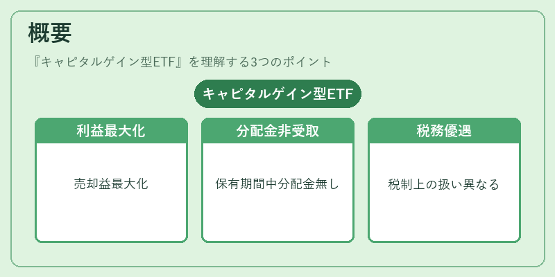概要（キャピタルゲイン型ETF）の図解