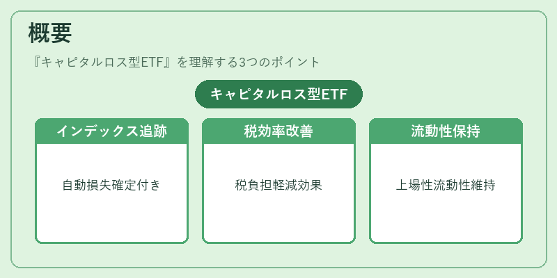概要（キャピタルロス型ETF）の図解