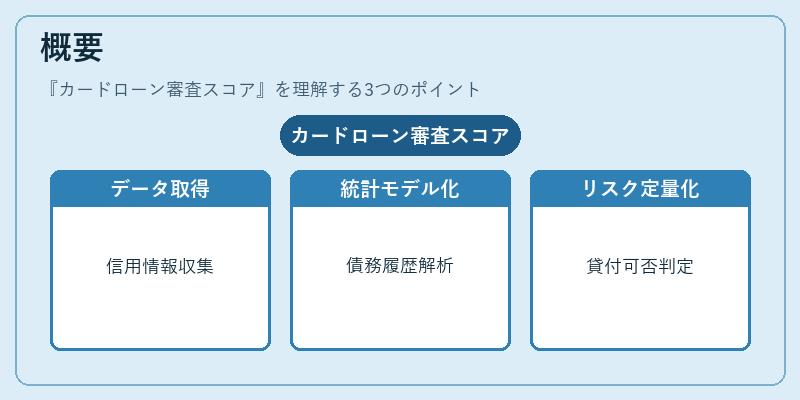 概要(カードローン審査スコア)の図解