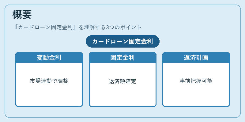 概要（カードローン固定金利）の図解