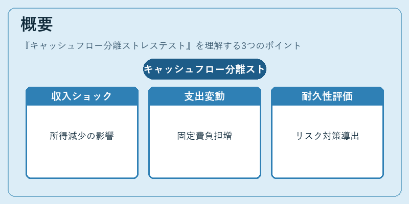 概要（キャッシュフロー分離ストレステスト）の図解