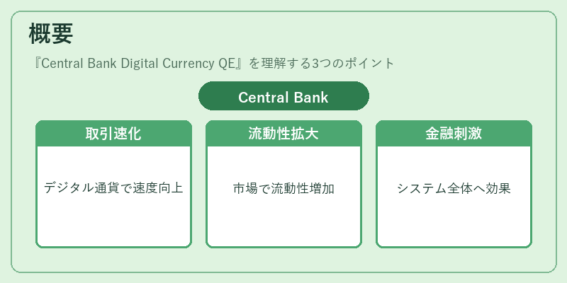 概要(Central Bank Digital Currency QE)の図解