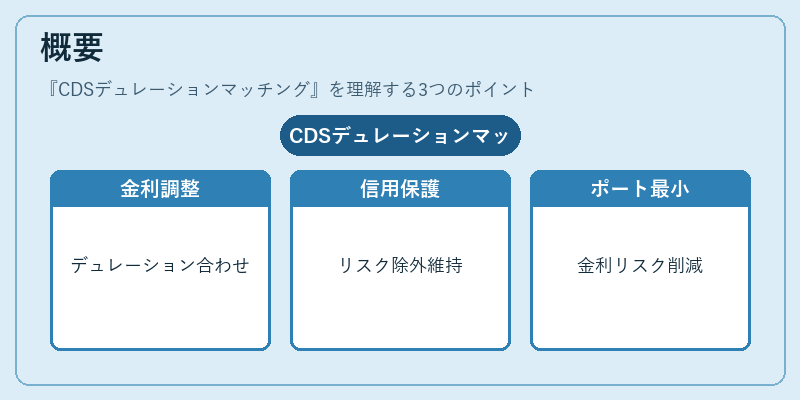 概要(CDSデュレーションマッチング)の図解