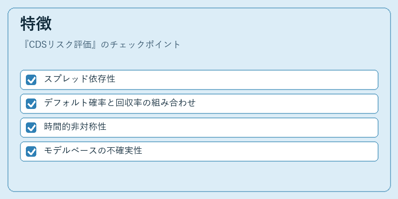 特徴（CDSリスク評価）の図解