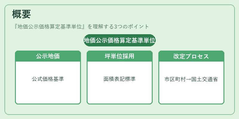 概要(地価公示価格算定基準単位)の図解