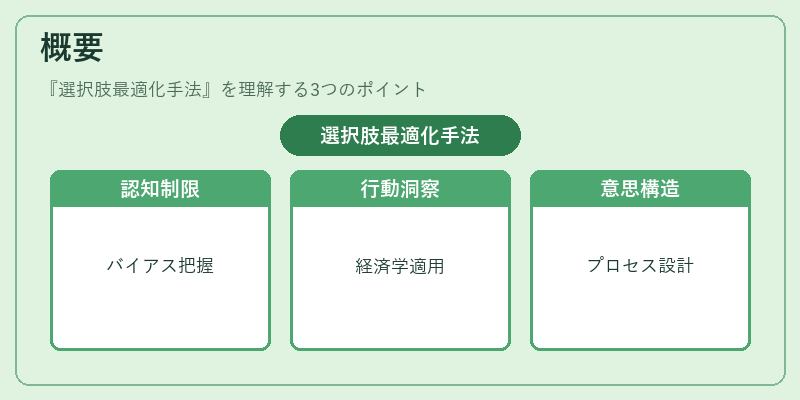 概要（選択肢最適化手法）の図解