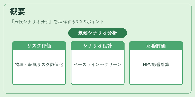 概要（気候シナリオ分析）の図解