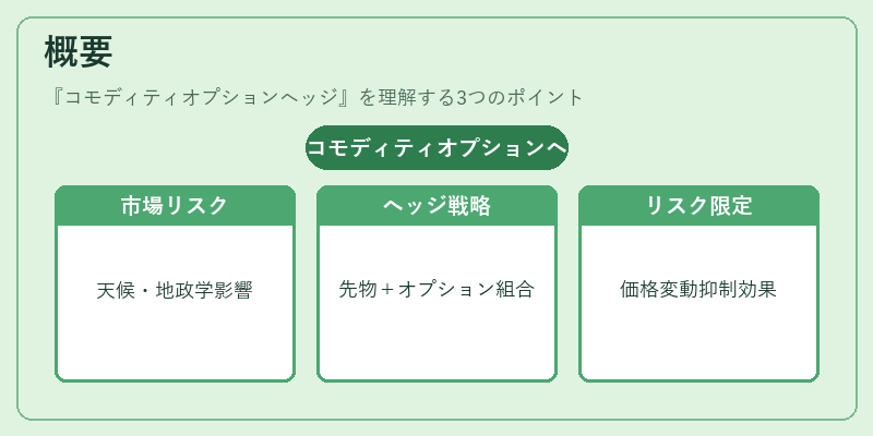 概要（コモディティオプションヘッジ）の図解