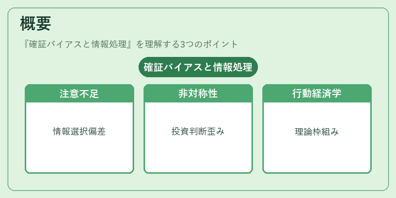 概要（確証バイアスと情報処理）の図解