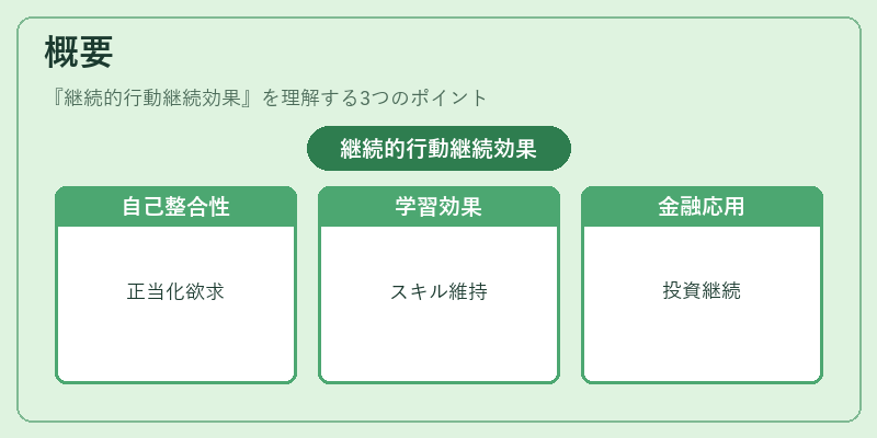 概要（継続的行動継続効果）の図解