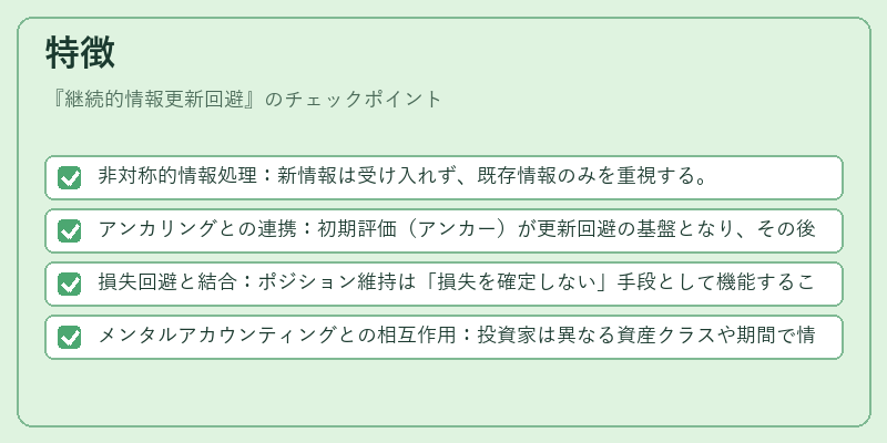 特徴(継続的情報更新回避)の図解