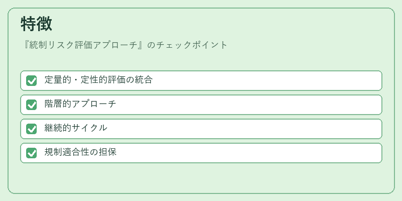 特徴（統制リスク評価アプローチ）の図解