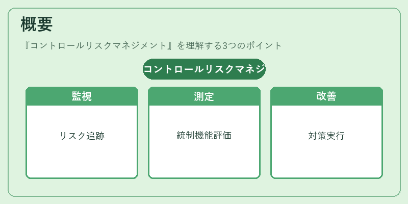 概要（コントロールリスクマネジメント）の図解