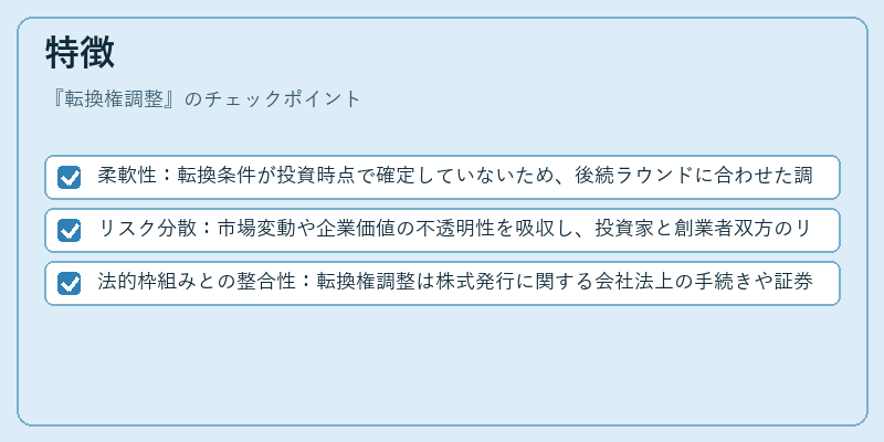 特徴(転換権調整)の図解