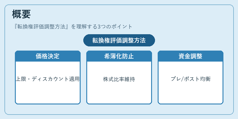 概要(転換権評価調整方法)の図解