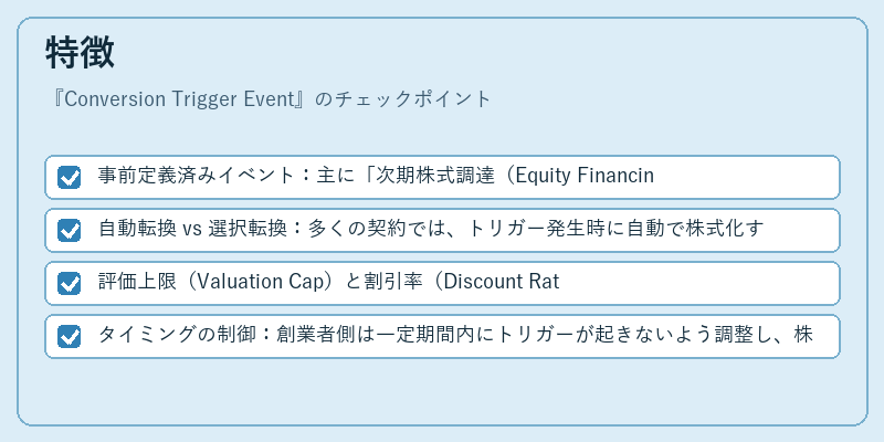 特徴（Conversion Trigger Event）の図解