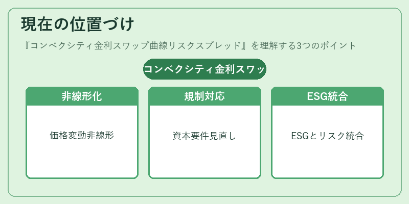 現在の位置づけ（コンベクシティ金利スワップ曲線リスクスプレッド）の図解