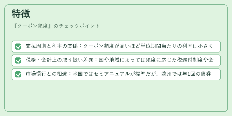 特徴（クーポン頻度）の図解