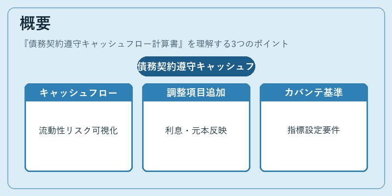 概要(債務契約遵守キャッシュフロー計算書)の図解