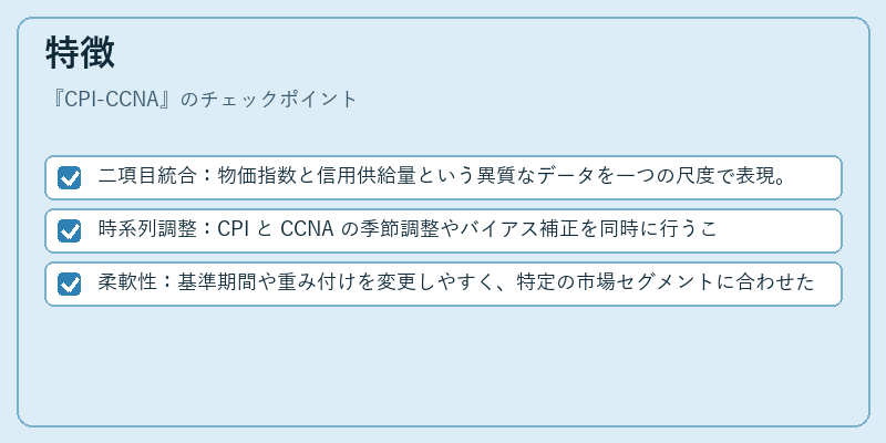 特徴（CPI-CCNA）の図解