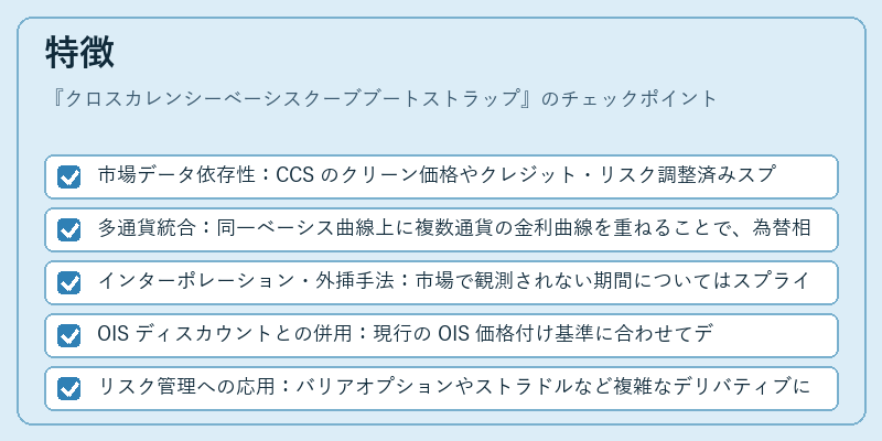 特徴(クロスカレンシーベーシスクーブブートストラップ)の図解