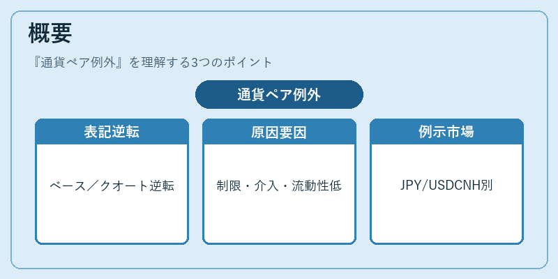 概要（通貨ペア例外）の図解