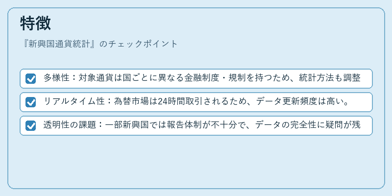 特徴(新興国通貨統計)の図解