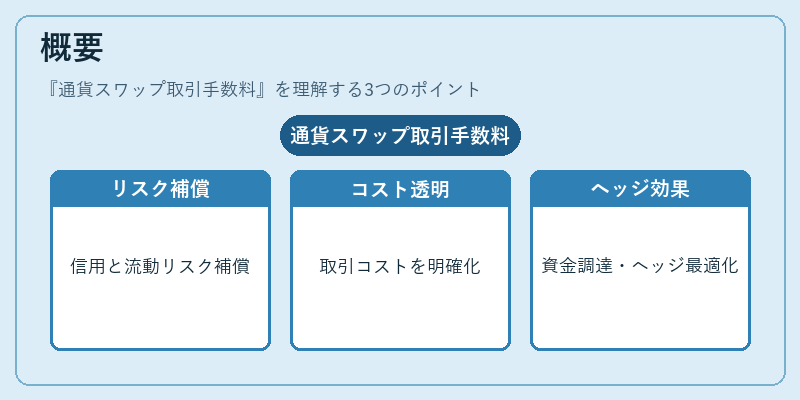 概要（通貨スワップ取引手数料）の図解