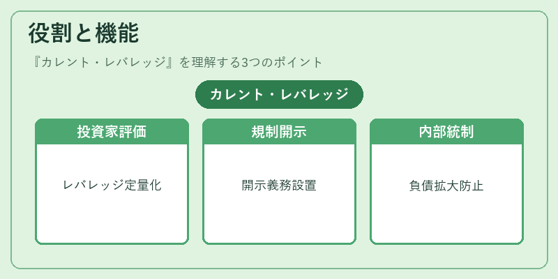 役割と機能(カレント・レバレッジ)の図解