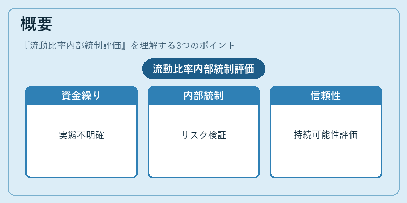 概要（流動比率内部統制評価）の図解