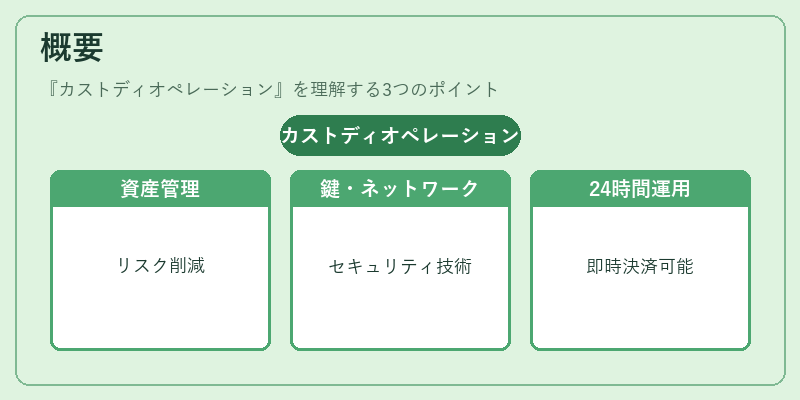 概要（カストディオペレーション）の図解