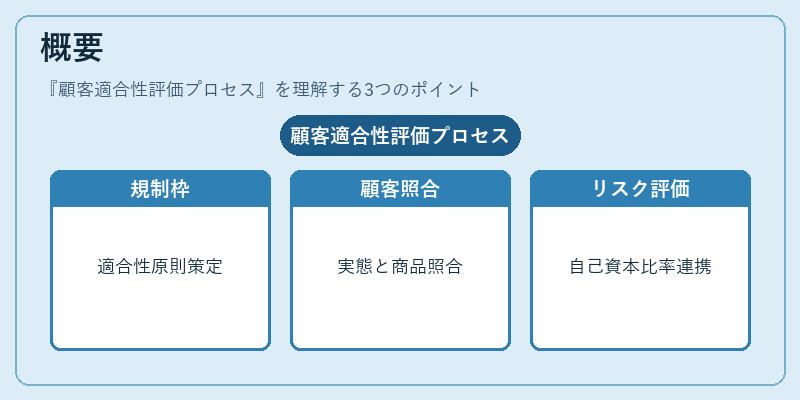 概要（顧客適合性評価プロセス）の図解