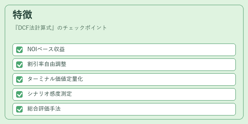 特徴(DCF法計算式)の図解