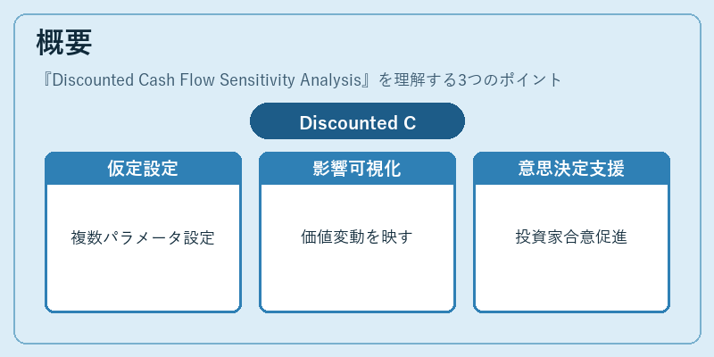 概要（Discounted Cash Flow Sensitivity Analysis）の図解