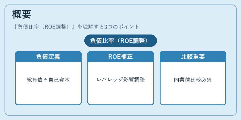 概要（負債比率（ROE調整））の図解