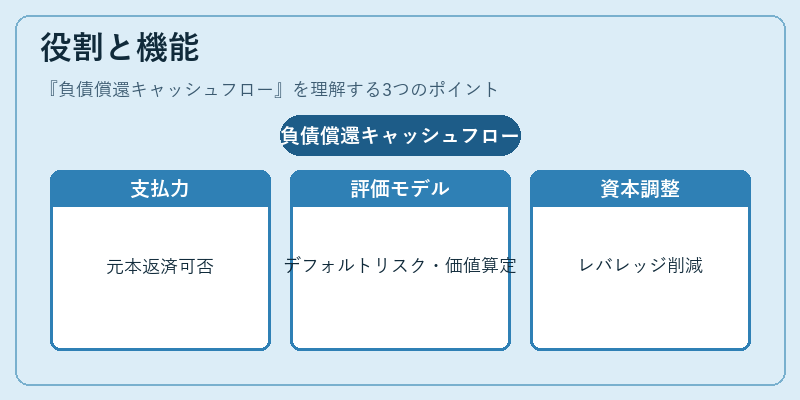 役割と機能(負債償還キャッシュフロー)の図解
