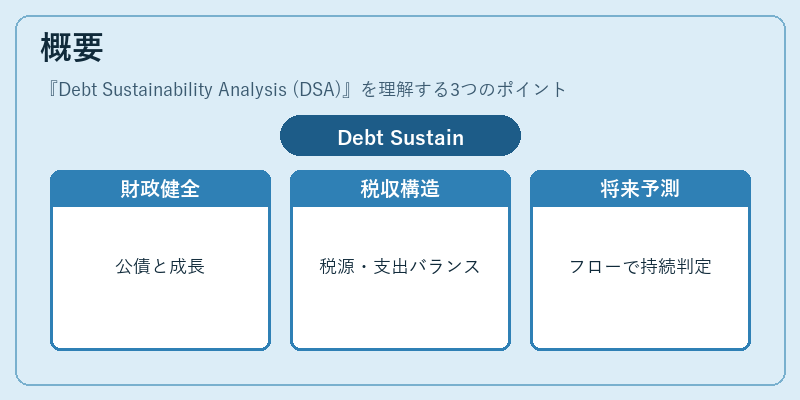 概要(Debt Sustainability Analysis (DSA))の図解