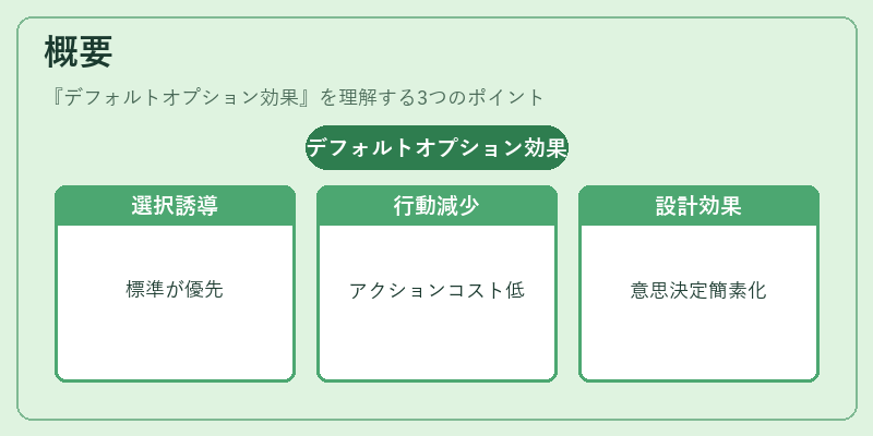 概要（デフォルトオプション効果）の図解